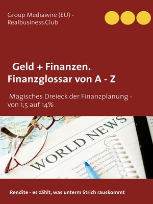 cover image of DB Geld + Finanzen. Finanzglossar von a --Z